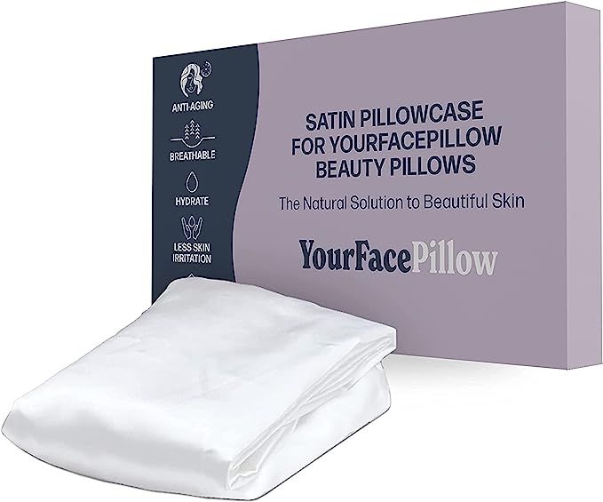 YourFacePillow Satin Pillowcase - Compatible with The YourFacePillow Beauty Pillow - Soft & Cool ... | Amazon (US)