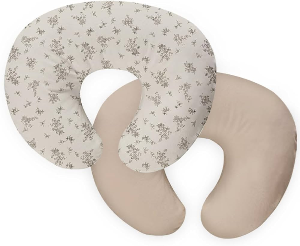 Nursing Pillow Cover,2-Pack Removable Cover for Breastfeeding Pillows,Ultra-Soft Baby Nursing Pil... | Amazon (US)