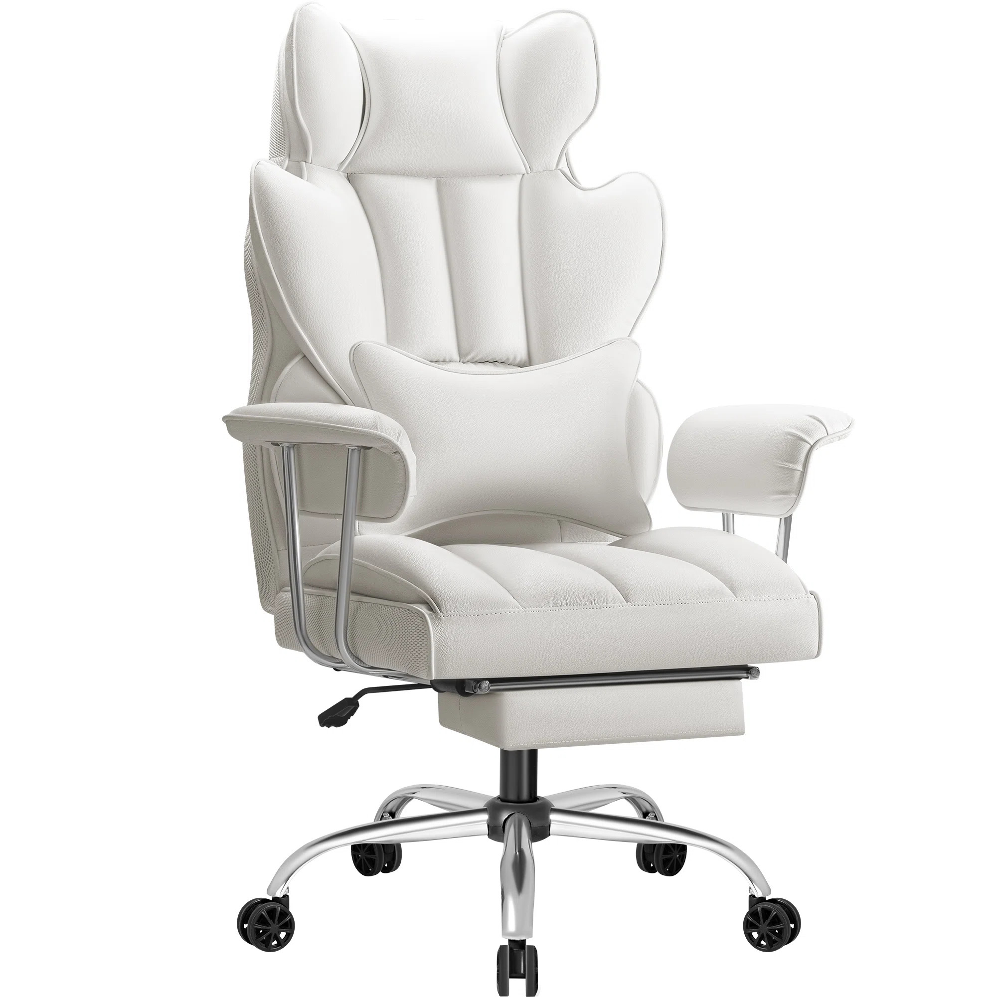Latitude Run® Big & Tall Style Executive High-Back Office Chair with Footrest and Lumbar Support... | Wayfair North America