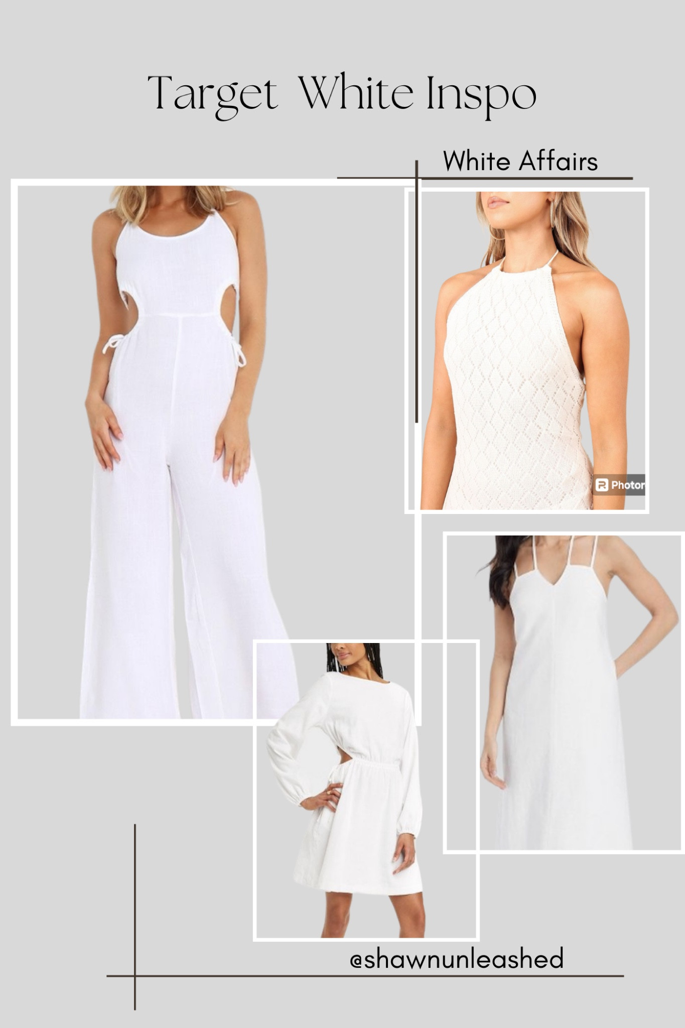 White dress.  White Affair. All white

#LTKStyleTip #LTKU #LTKSeasonal