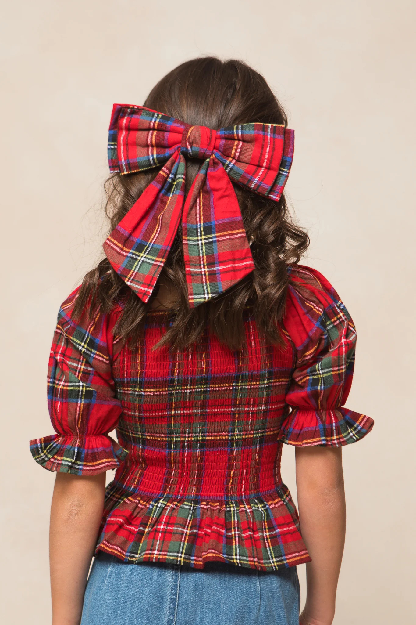 Ivy City x Kaxi Madeline Holiday Plaid Midi Bow | Ivy City Co