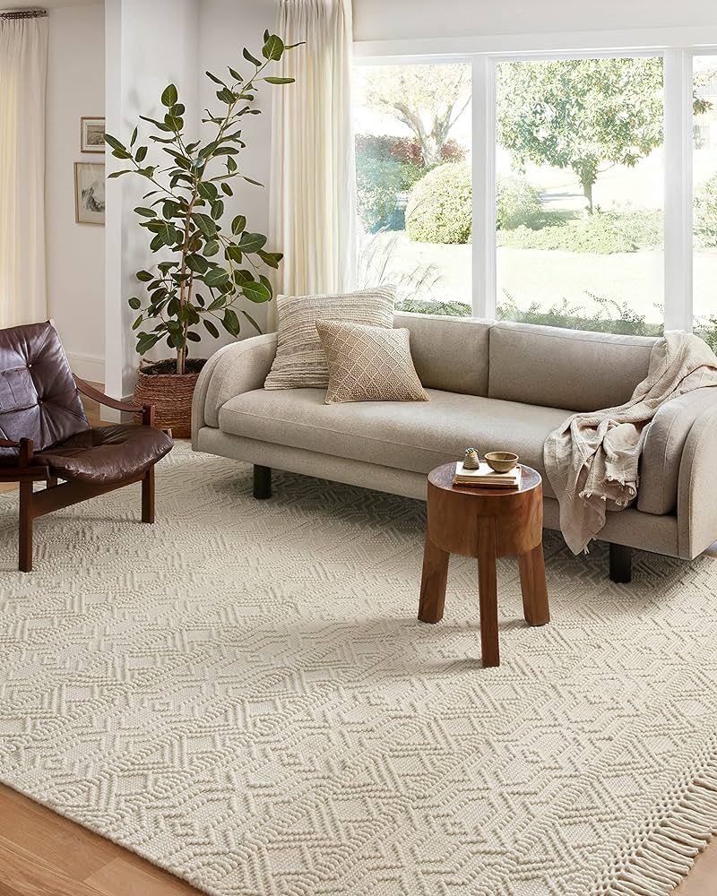 Loloi II Noelle Collection NOE-04 Ivory/Ivory 8'-0" x 10'-0" Area Rug | Amazon (US)