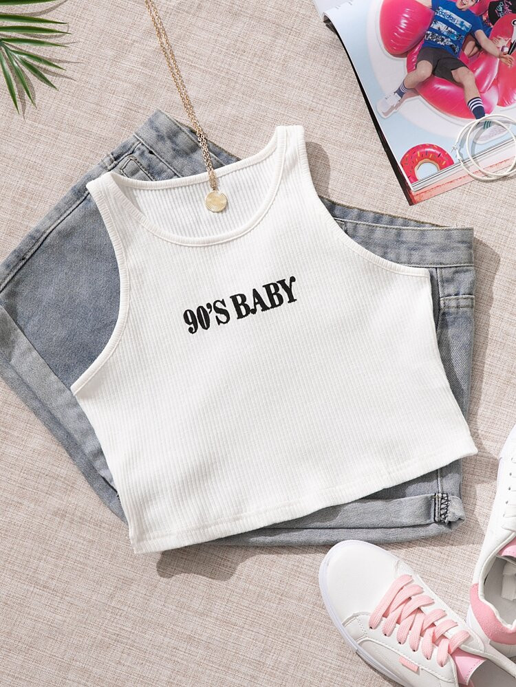 Plus Letter Graphic Tank Top | SHEIN