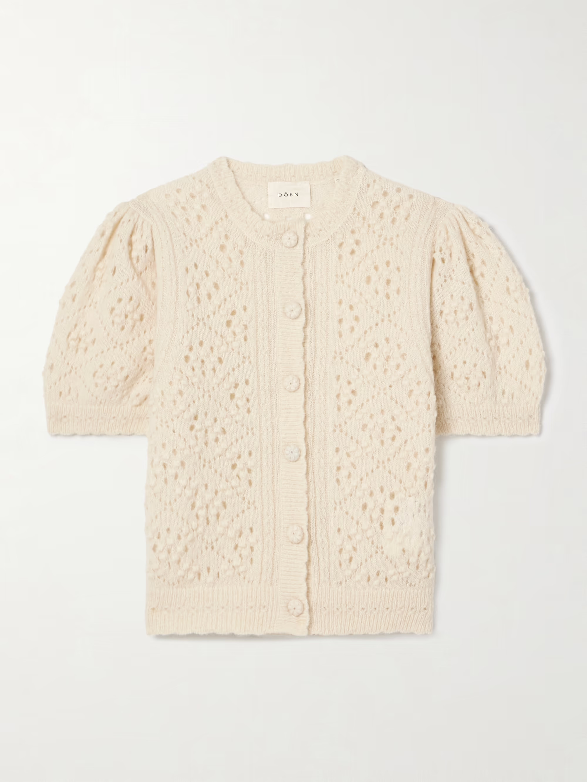 Mirabelle pointelle-knit alpaca-blend cardigan | NET-A-PORTER (US)
