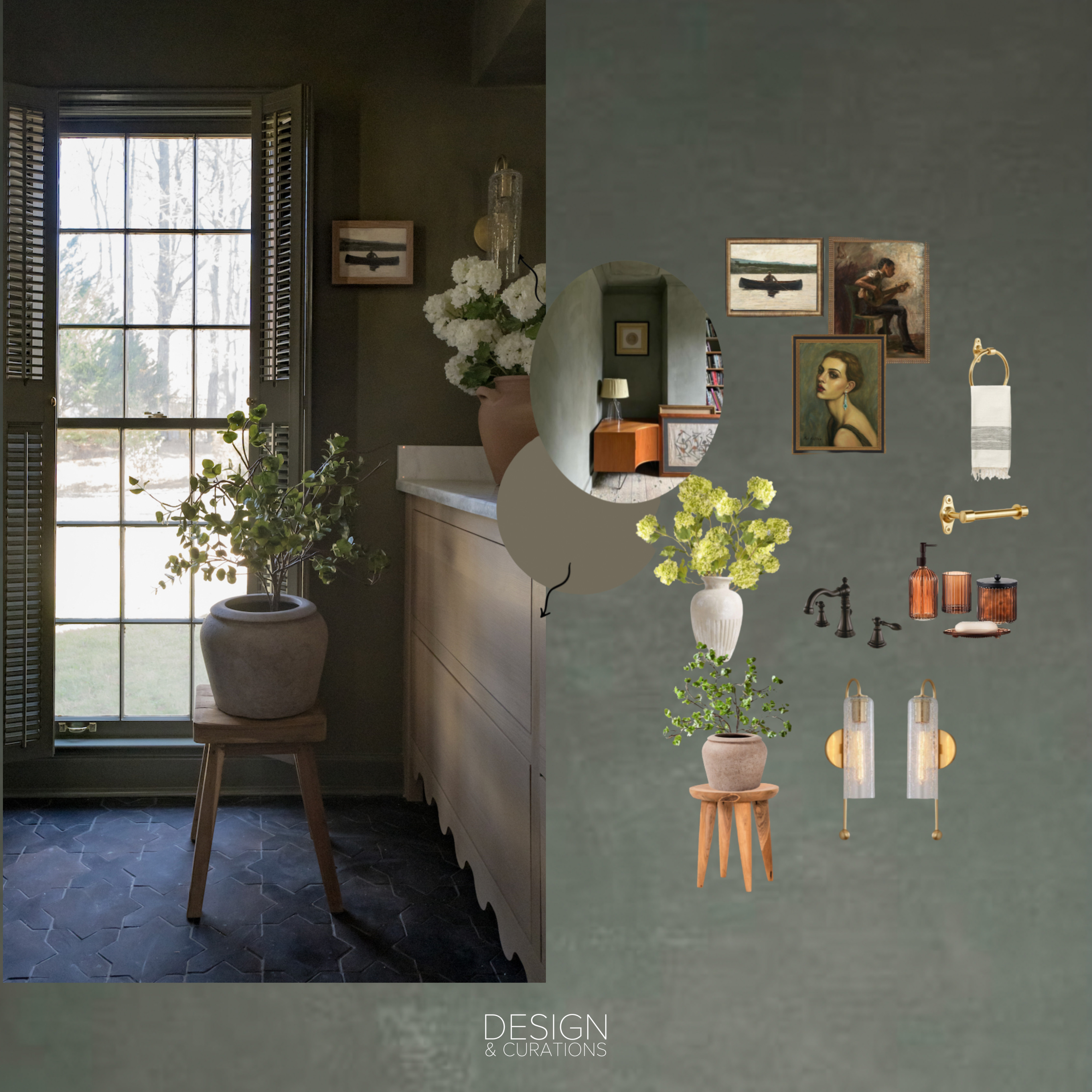 Moody Powder Room Decor Selections, Home Decor, Green Room, Inspiration, Bathroom Accessories  

 

#LTKHome