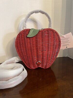 $399 Kate Spade Honey Crisp Apple Wicker Crossbody Bag, NWT Red  | eBay | eBay US