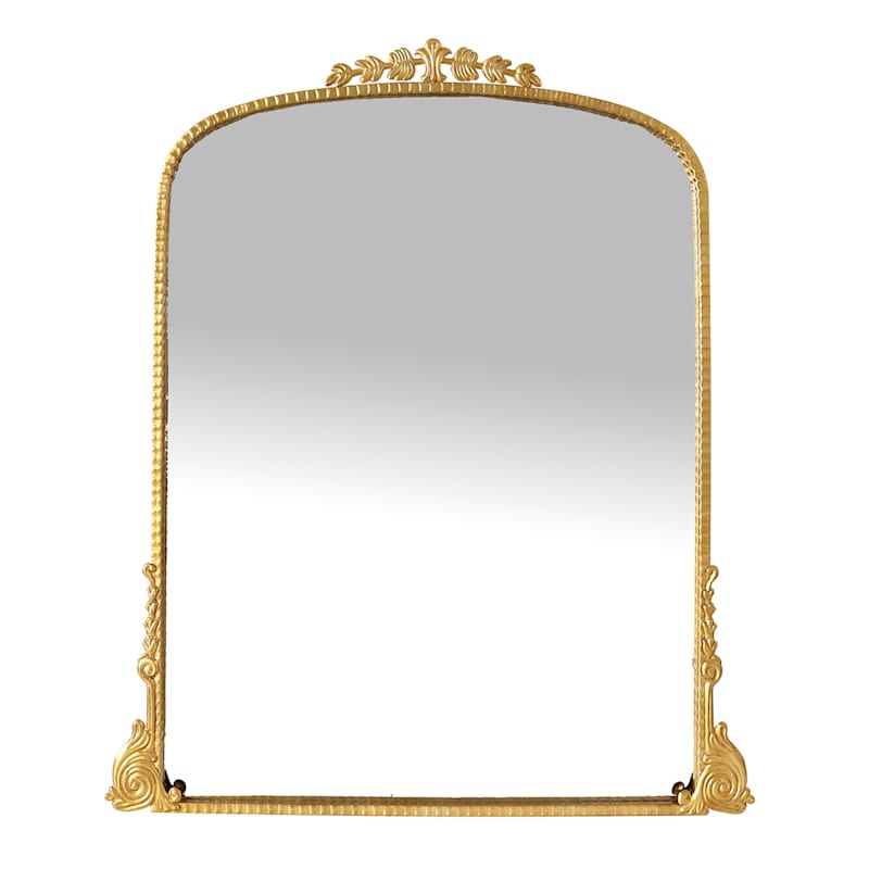 Ornate Gold Metal Wall Mirror, 50x60 | At Home
