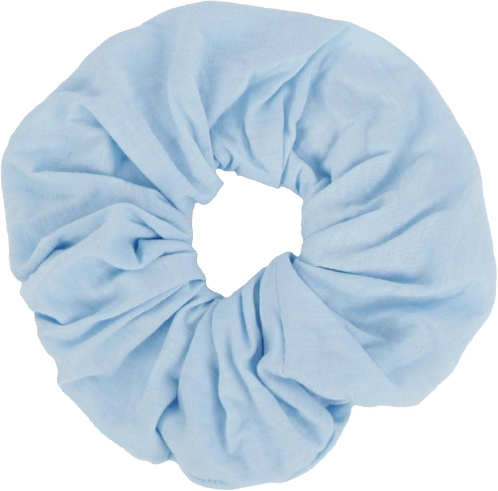 Motique Accessories Jumbo Cotton Scrunchie - Pale Blue | Amazon (US)