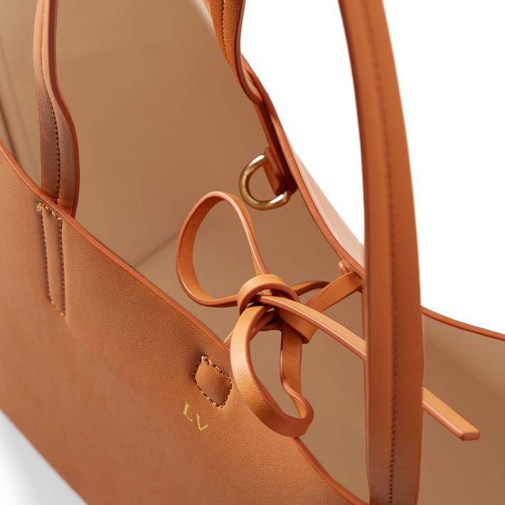Fillmore Vegan Leather Tote, Foil Debossed | Mark and Graham