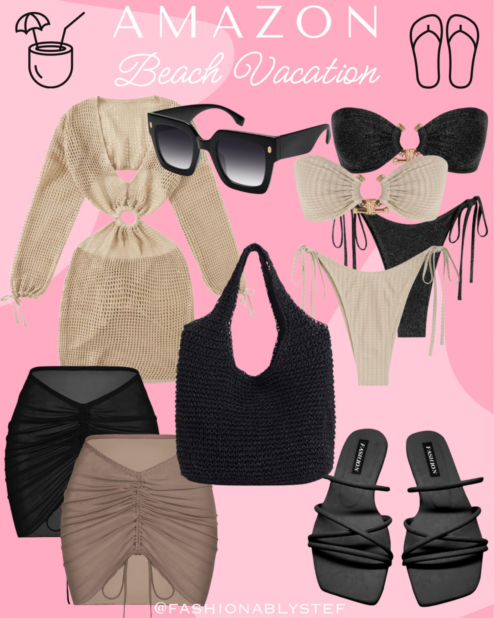 Amazon Beach Vacation 🏖️ 

Amazon swimwear, amazon bikini, amazon resort wear, tropical vacation, beach style, beach outfit, resort wear, amazon resort wear, neutral swimwear, black swimwear,  beach vacation, vacation outfit, amazon sandals


#LTKTravel #LTKSwim #LTKFindsUnder50