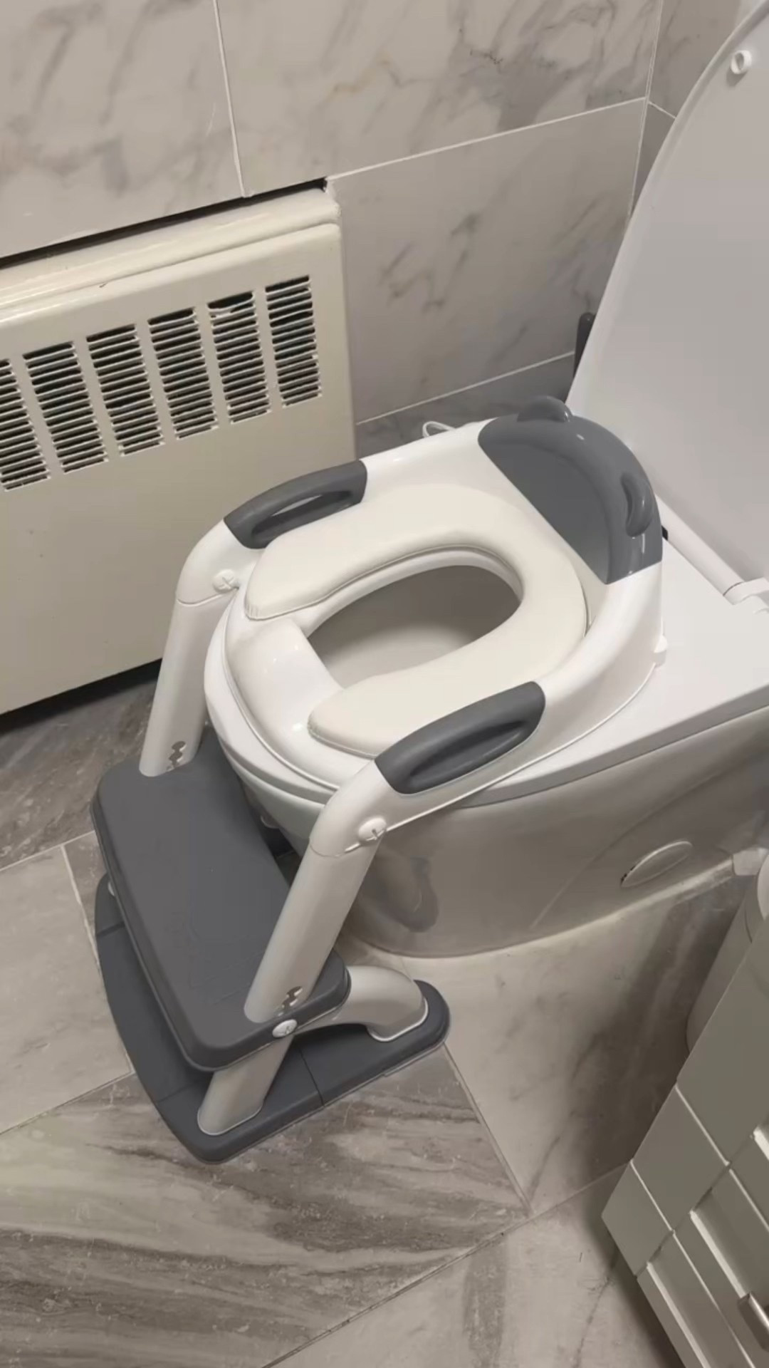 We’ve finally upgraded to this toilet seat for my toddler! And now I’m wondering why I didn’t do this from the jump! 

This is so practical and honestly one of my best purchases recently.