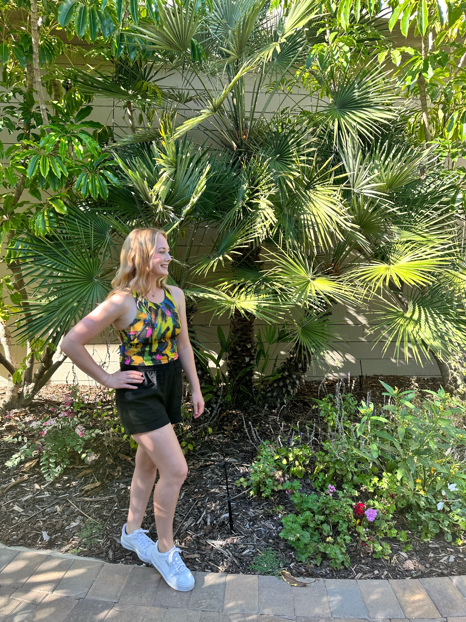 Spring has sprung. Tank top, linen shorts, white sneakers. Spring style. 

#LTKSeasonal #LTKActive #LTKFestival