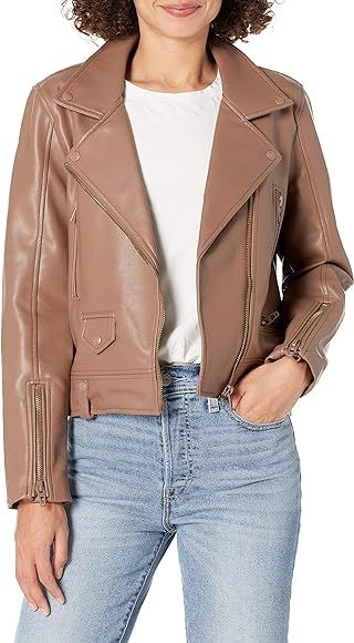 [BLANKNYC] womens Luxury Clothing Vegan Leather Moto Jacket, Comfortable & Stylish Coat | Amazon (US)