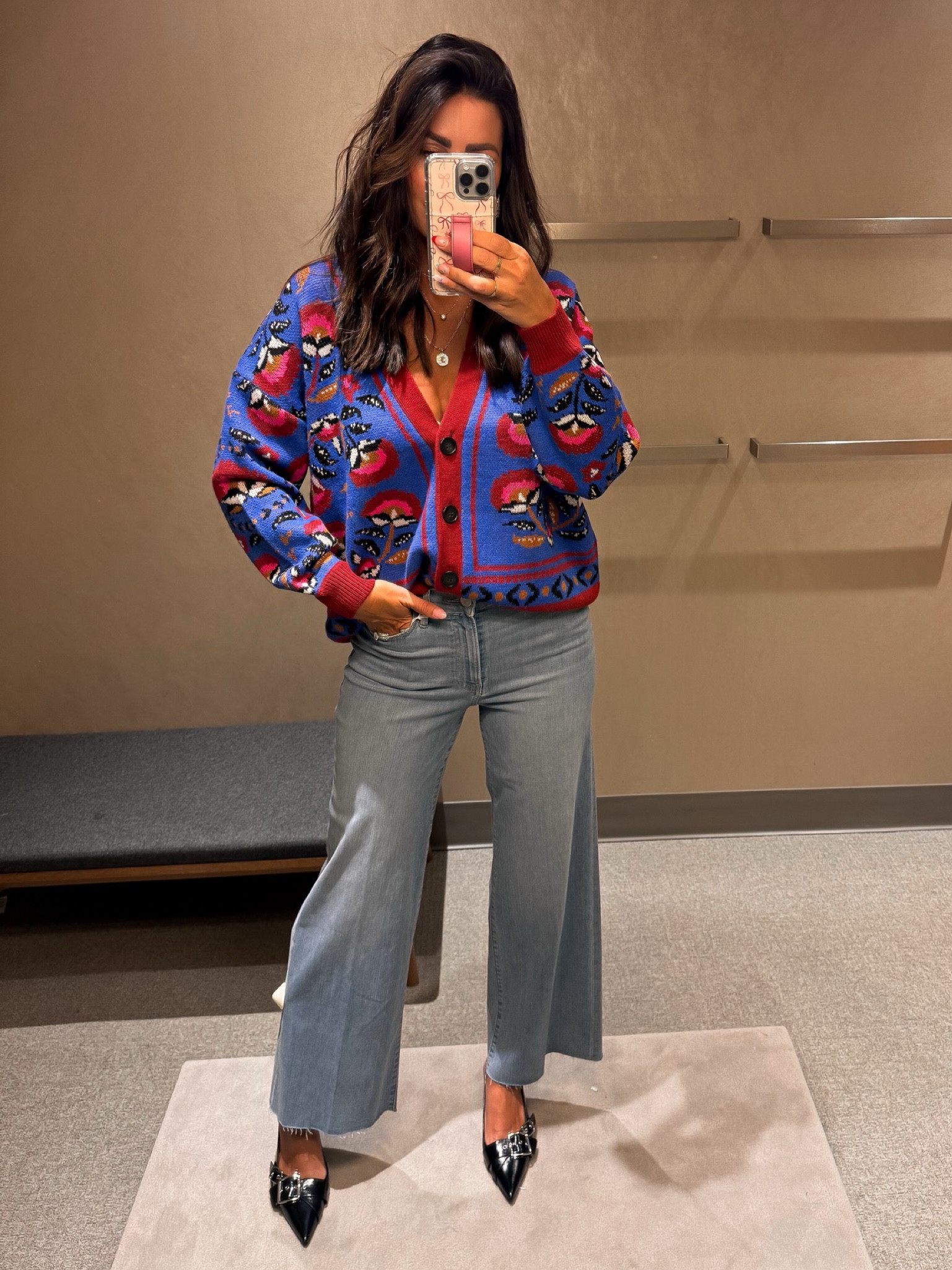 Farm Rio Cardigan Sweater (small) | Wide Leg Jeans (27) | Buckle Kitten Heel (tts) | Nordstrom Anniversary Sale | NSale Style | Fall Outfit

#LTKSummerSales #LTKSaleAlert #LTKxNSale