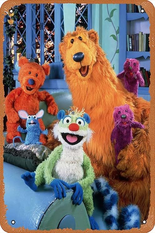 Vintage Tin Signs Bear In The Big Blue House TV Show Kids Gift Childhood Vintage Wall Decor Retro... | Amazon (US)