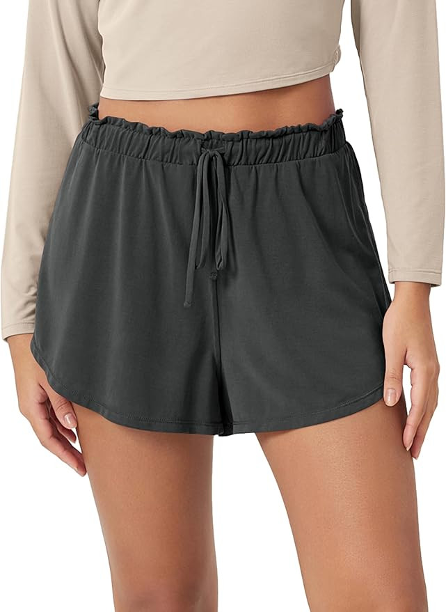ODODOS Modal Soft Lounge Shorts for Women Drawstring High Waist Casual Sleepwear Lightweight Cozy... | Amazon (US)