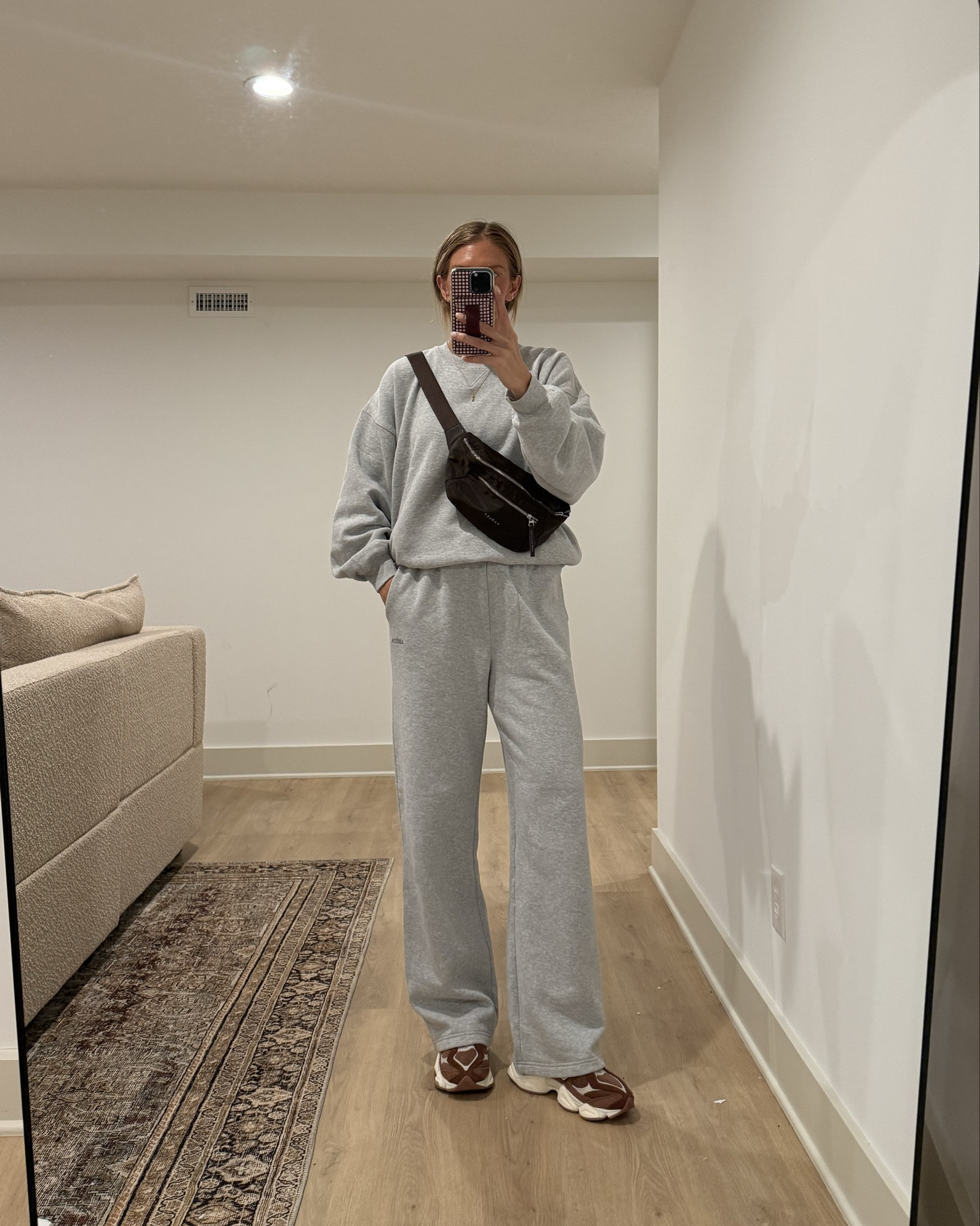 Tall girl friendly lounge set from Aritzia! My true size in both. Top and bottoms run on the more oversized side. Medium tall in bottoms and technically sized up to  large in sweatshirt but you do not need to size up for an oversized fit



Comfy outfit, lounge set, tall girl sizes, longs

#LTKSeasonal #LTKTall