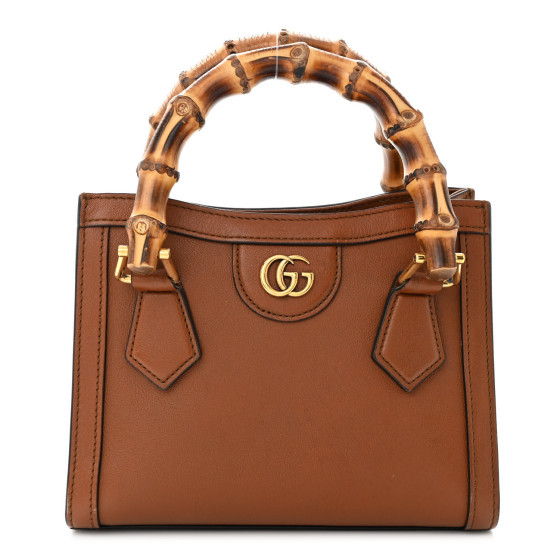 Wonka Grain Calfskin Mini Diana Tote Bag Cuir | FASHIONPHILE (US)