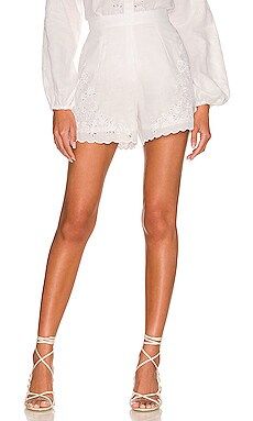 Karina Grimaldi Thor Embellished Shorts in White from Revolve.com | Revolve Clothing (Global)