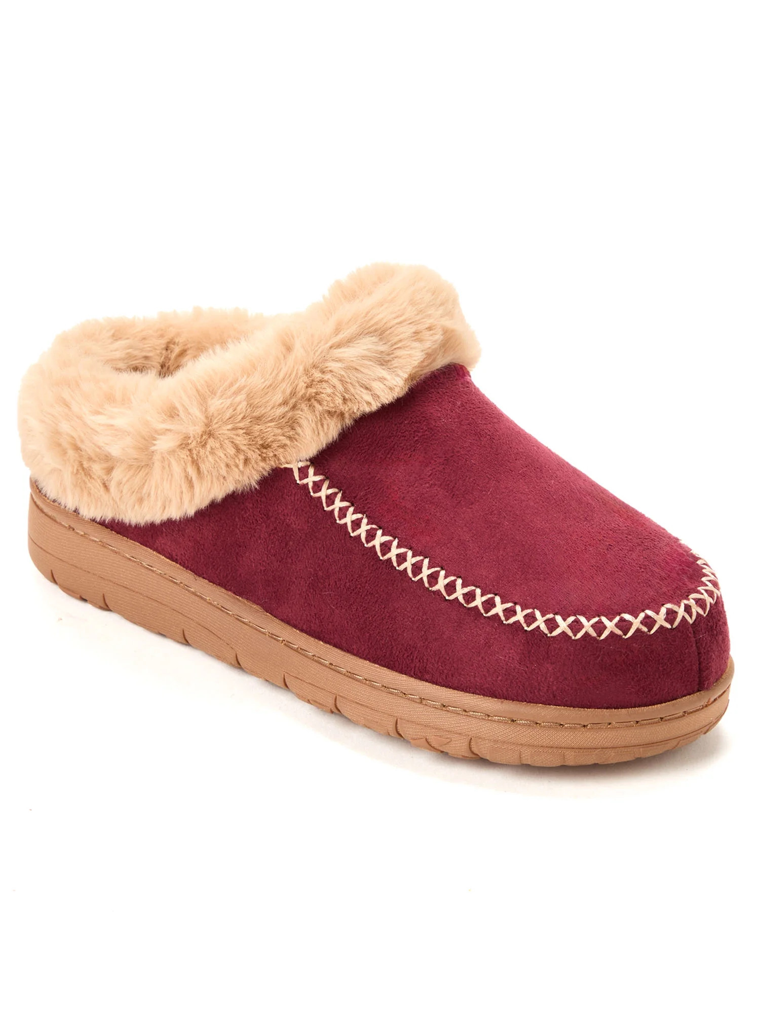 Dearfoams Cozy Comfort Women's Moc Toe Clog Slippers - Walmart.com | Walmart (US)