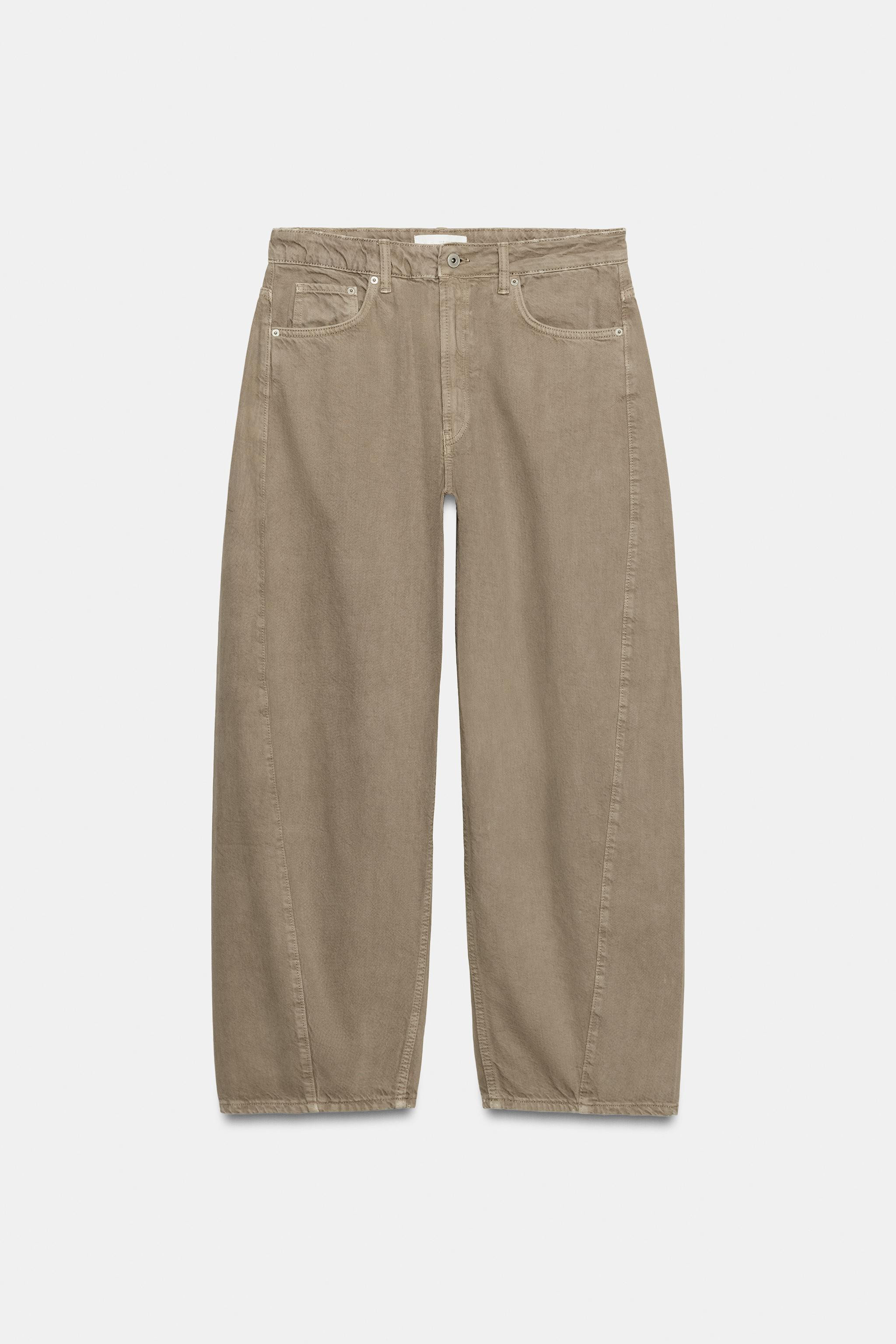 TRF MID-WAIST BAGGY BARREL JEANS | Zara AU