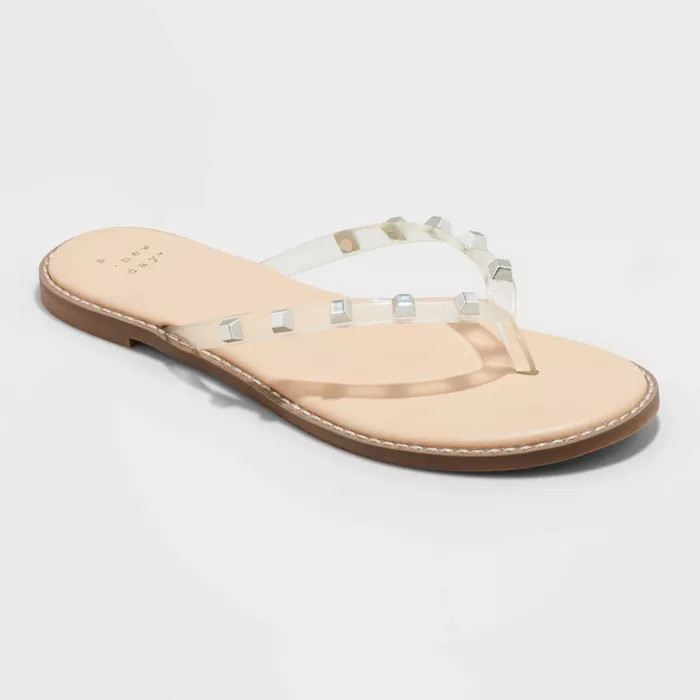Women's Sloan Studded Flip Flop Sandals - A New Day™ | Target