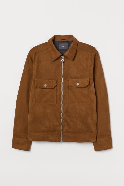 Faux Suede Shirt Jacket | H&M (US)