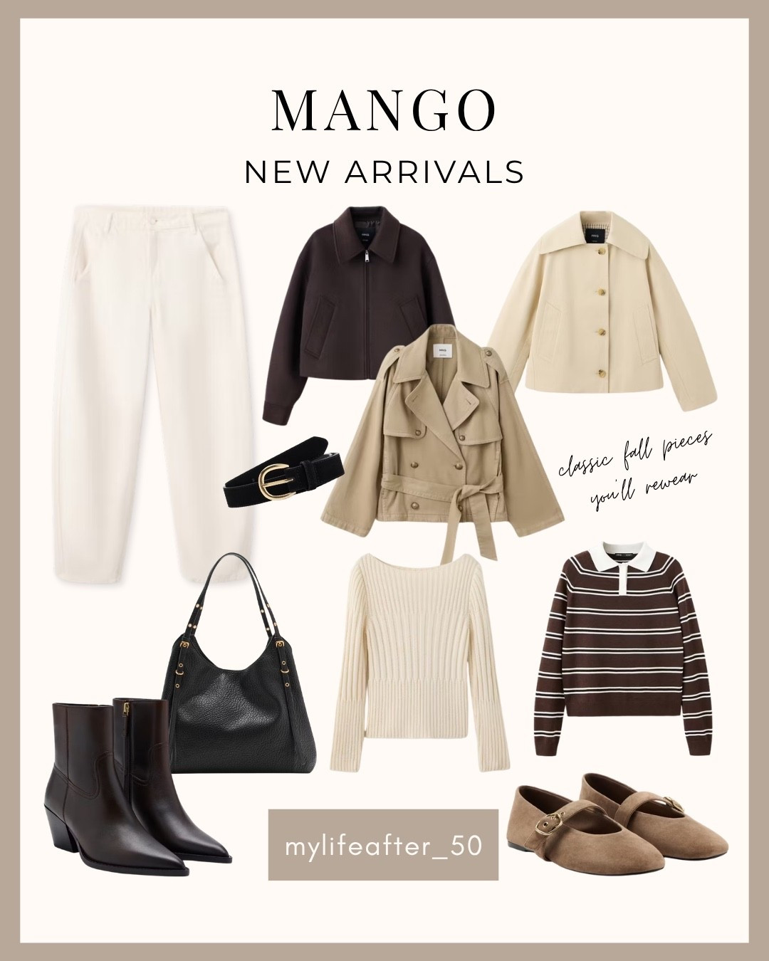 Fall is coming 🍂 and these MANGO new arrivals have so many classic pieces that can easily work with what you already have in your closet.

I love these neutral colors and simple shapes because they make getting dressed so much easier. which piece would you wear first?

Save this for fall outfit inspiration ⬇️ and share with a friend who loves classic style!

Follow for more easy style and beauty tips for women 40+ 🤍

MANGO, new arrivals, fall fashion, fall outfits, fall wardrobe, fall transition outfits, classic fall style, neutral outfits, capsule wardrobe, fall wardrobe essentials

#LTKSeasonal #LTKOver40 #LTKootd