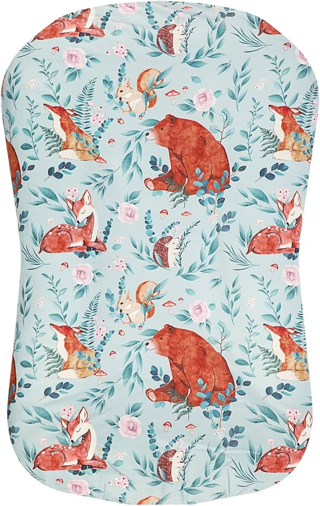 TANOFAR Baby Lounger Cover, Newborn Lounger Cover for Girls, Removable Nest Slipcover, Soft Comfo... | Amazon (US)