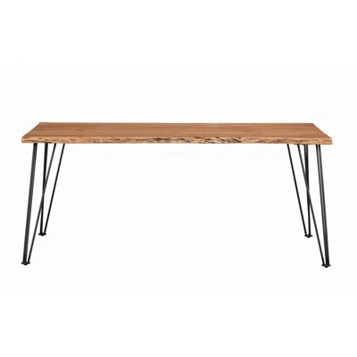 Shanahan Natural Acacia Dining Table With Live Edge | Wayfair North America
