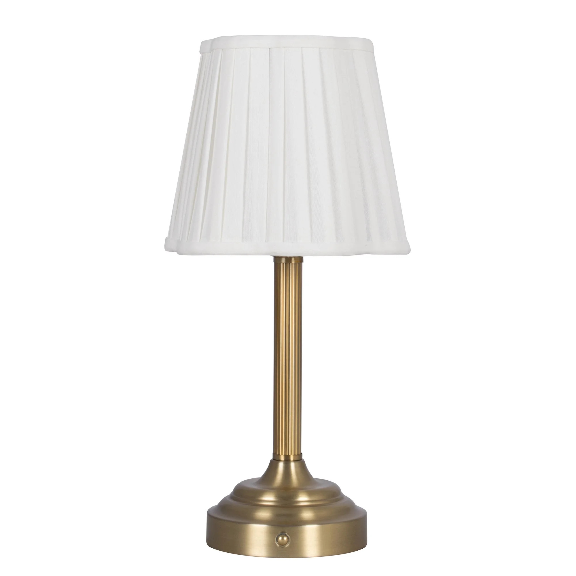 Better Homes & Gardens 13" White Shade Rechargeable Portable Lamp | Walmart (US)