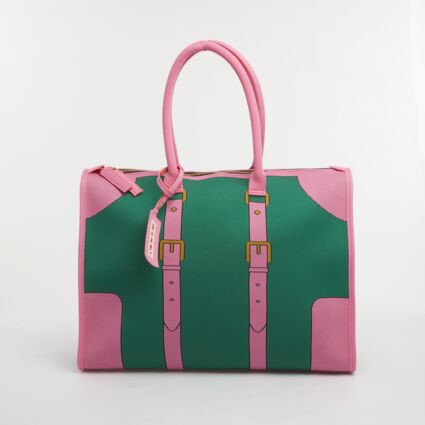 Green & Pink Tote Bag | TK Maxx