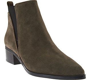 Marc Fisher Suede Chelsea Ankle Boots - Ignite | QVC
