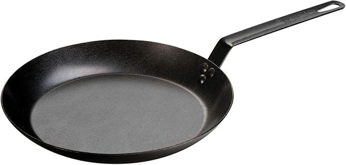 Amazon.com: Lodge Carbon Steel Skillet, Pre-Seasoned, 12-inch : Home & Kitchen | Amazon (US)