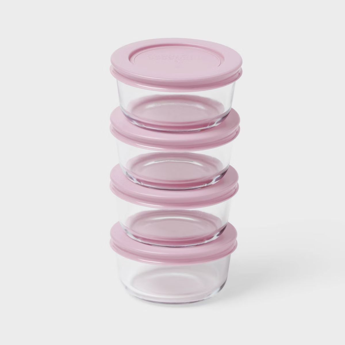 4pk Glass Round Food Storage Container Set - Room Essentials™ | Target