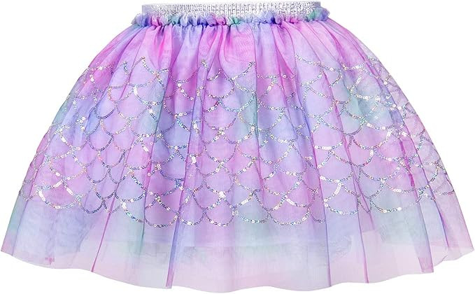 AmzBarley Little Girls Mermaid Tutu Skirts Sequins Tulle Dress Toddler Birthday Party Fancy Outfi... | Amazon (US)