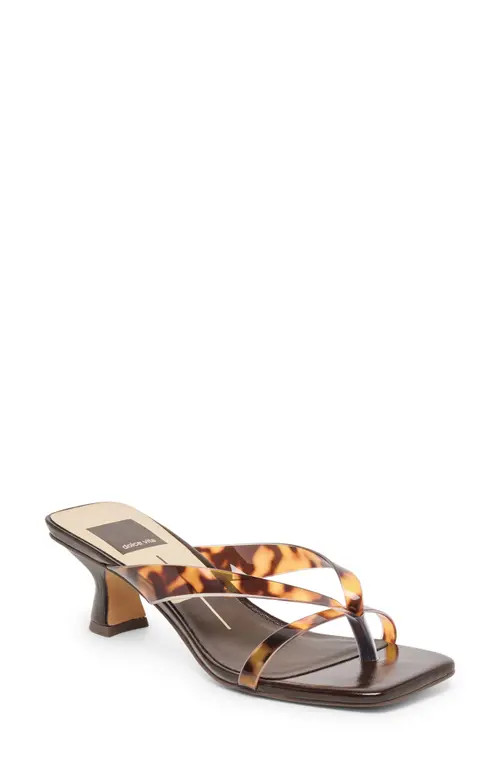 Dolce Vita Brevel Vinyl Translucent Strap Sandal in Tortoise Jelly at Nordstrom, Size 10 | Nordstrom