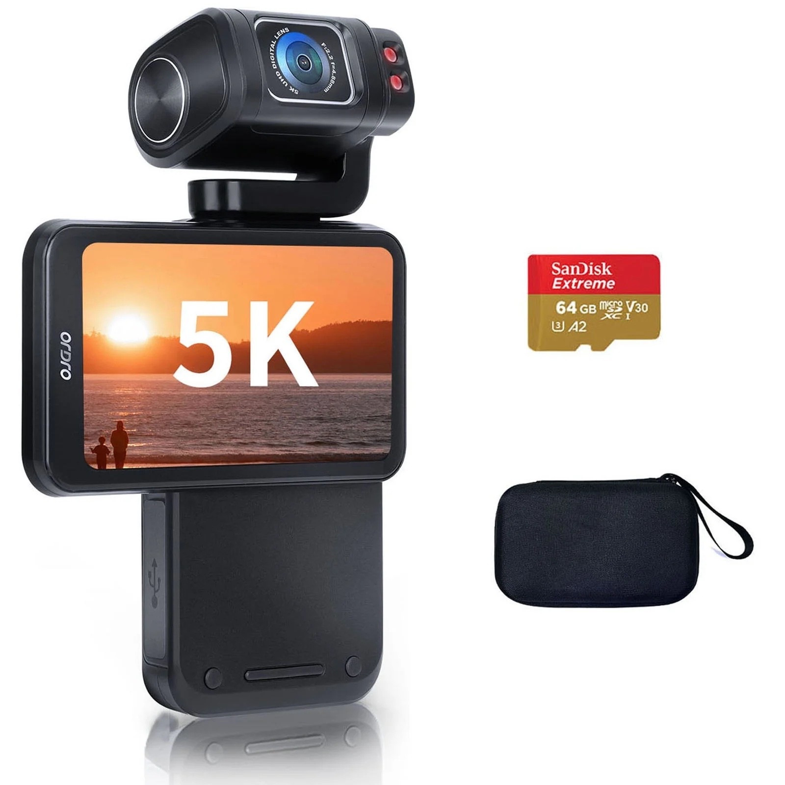 Creator Gear : ORDRO M3 5K Video Camera Camcorder WiFi IR Night Vision Handheld Camera 3.5'' Flippable Screen

Key item features:

Advanced Video: Records in 5K at 30fps and 4K at 60fps, utilizing an F2.2 large aperture and Sony Exmor R back-illuminated sensor for enhanced image quality and reduced noise.
Versatile Display: Features a 3.5-inch IPS screen with 90-degree rotation, supporting both horizontal and vertical shooting modes for diverse content creation.
Extended Power: Equipped with a 3250mAh battery, providing up to 6 hours of 4K video recording on a single charge.
Smart Connectivity: Includes WiFi functionality for app control, easy transfer of media to smartphones, and can function as a webcam.
Stable Imaging: Incorporates 6-axis gyroscope anti-shake technology and WDR wide dynamic mode for smooth video and detailed captures in varied lighting.
Broad Perspective: Offers a 120-degree super wide-angle lens and a 180-degree rotating lens for expansive shots and precise selfies.
Compact Design: A portable, handheld camera weighing approximately 0.6lb (266g) with dimensions of 5.3x2.2x1.5 inches, ideal for travel and vlogging.

#LTKWorkwear #LTKTravel #LTKValentine