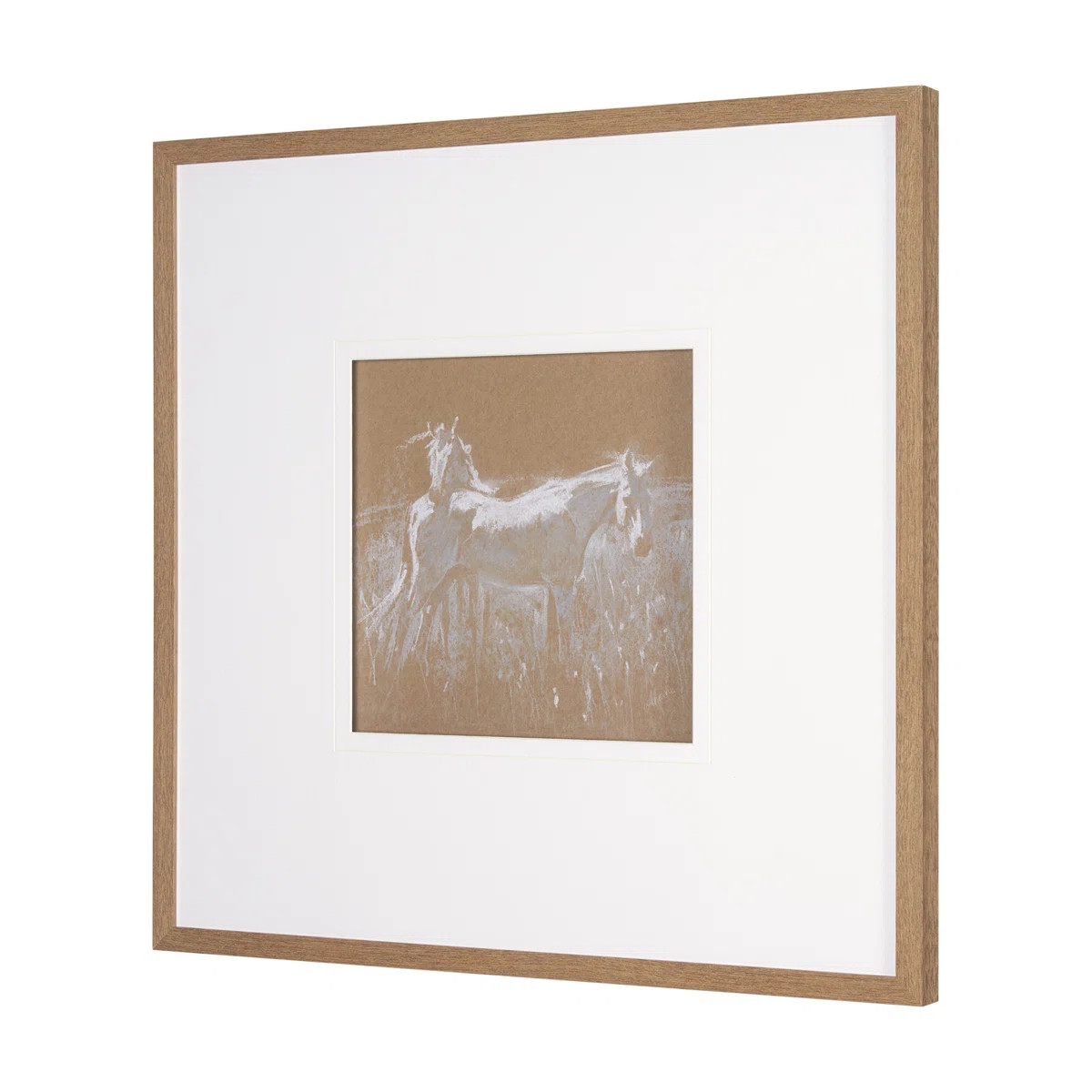 Duo II Horses By Studio A Framed Art Print Matted Under Glass | Wayfair North America