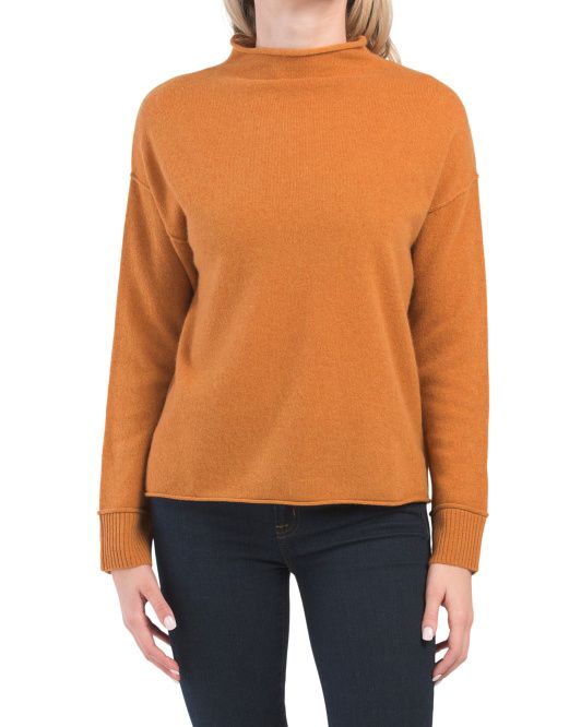 Cashmere Boxy Turtleneck Sweater | TJ Maxx