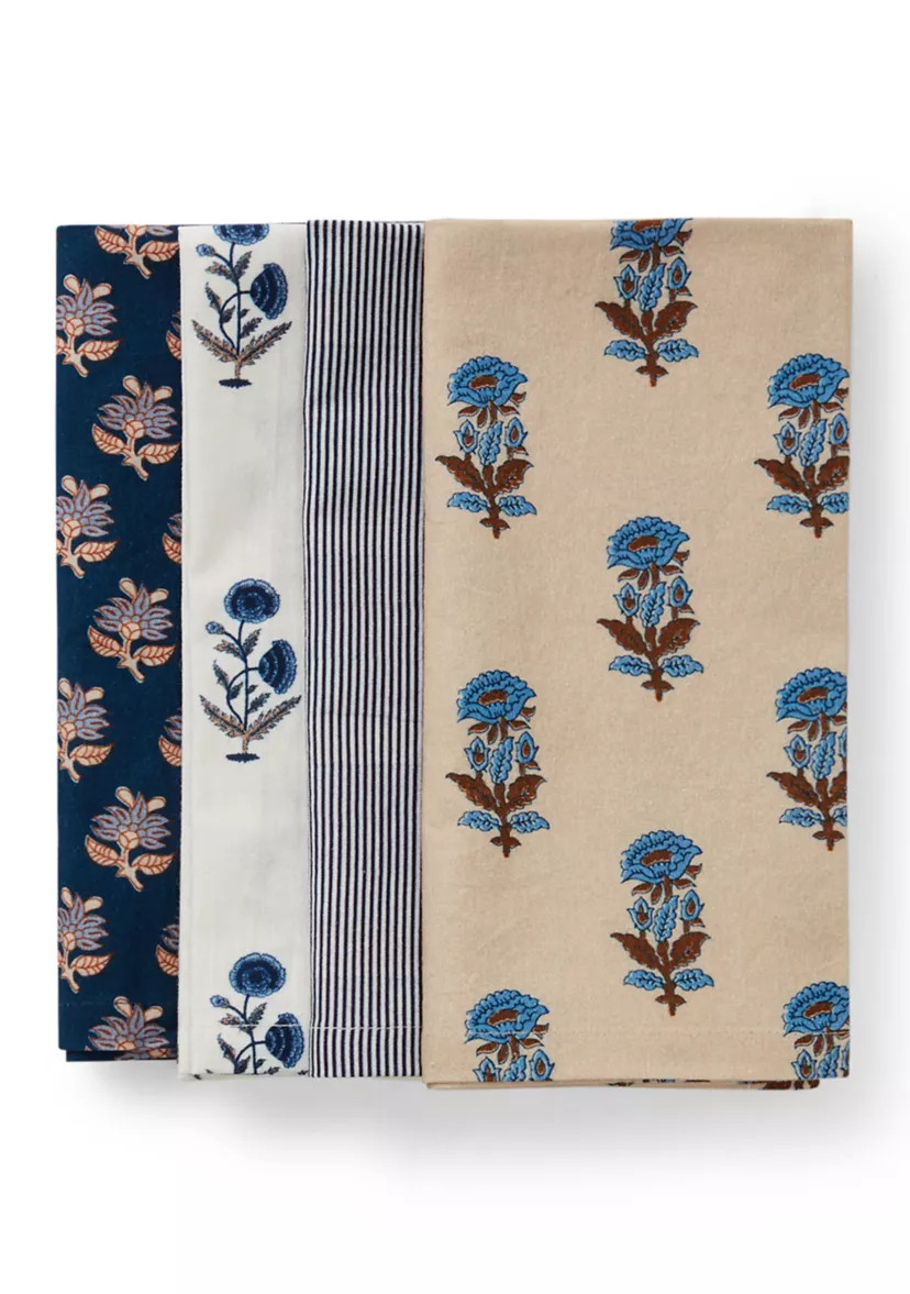 Soft Blues Set of 4 Napkins | Belk