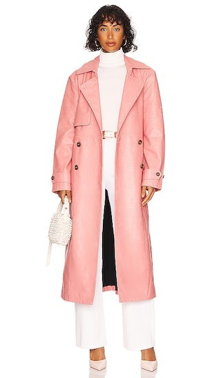 Morrison Trench in Pink | Revolve Clothing (Global)