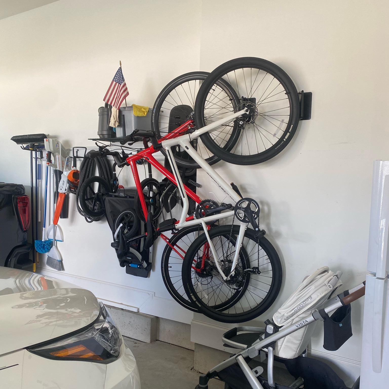 Bike storage. Garage organization. Bike organization. Home organization. Bike holder.

#LTKhome
