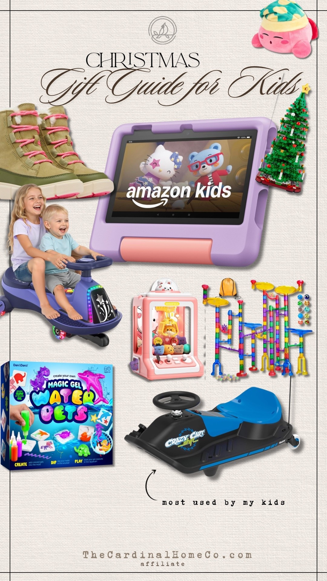 Sharing our Kid’s Christmas Gift Guide — these are the actual toys my kids love and use all year. If you need easy wins for Christmas morning, this list will save you. Linked everything for you to shop! 🎄🎁


kids christmas gifts, christmas gifts for kids, kids holiday gift guide, toddler christmas gifts, kids gift ideas, best toys for christmas, holiday gift guide 2025, christmas toy ideas, stocking stuffer ideas, gift ideas for toddlers, gift ideas for 5 year olds, gift ideas for 8 year olds, kids toys 2025, toddler toy ideas, big kid gift ideas, educational toys, sensory toys, creative toys, active toys for kids, most used toys, top rated kids toys, amazon kids toys, durable kids toys, screen free toys, best-selling kids toys, crazy cart, wiggle car, kids tablet, amazon kids tablet, marble run for kids, kids claw machine, magic gel water pets, squishmallows, kids winter boots, gift ideas that kids love, best gifts for kids, must-have toys for kids, christmas gifts kids actually use, mom-approved toys, kid-approved toys

#LTKKids #LTKGiftGuide #LTKCyberWeek