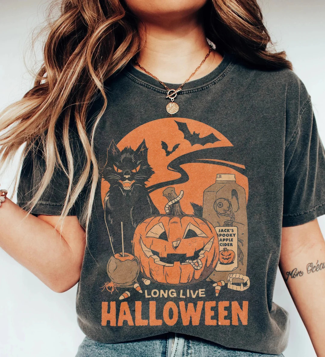 Comfort Color Retro Halloween Shirt, Long Live Halloween, Vintage Halloween Shirt, Retro Hallowee... | Etsy (US)
