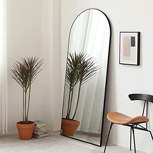 CONGUILIAO Full Length Mirror 65''x22'', Arched Mirror, Floor Mirror with Stand, Full Body Mirror, W | Amazon (US)