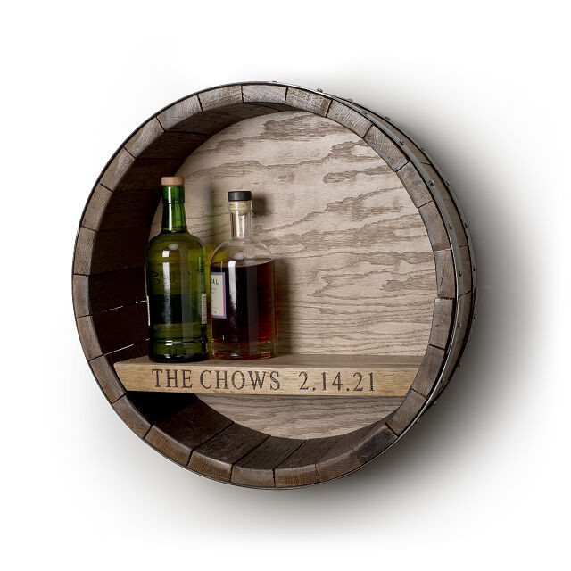 Personalized Wine Barrel Hanging Bar | UncommonGoods