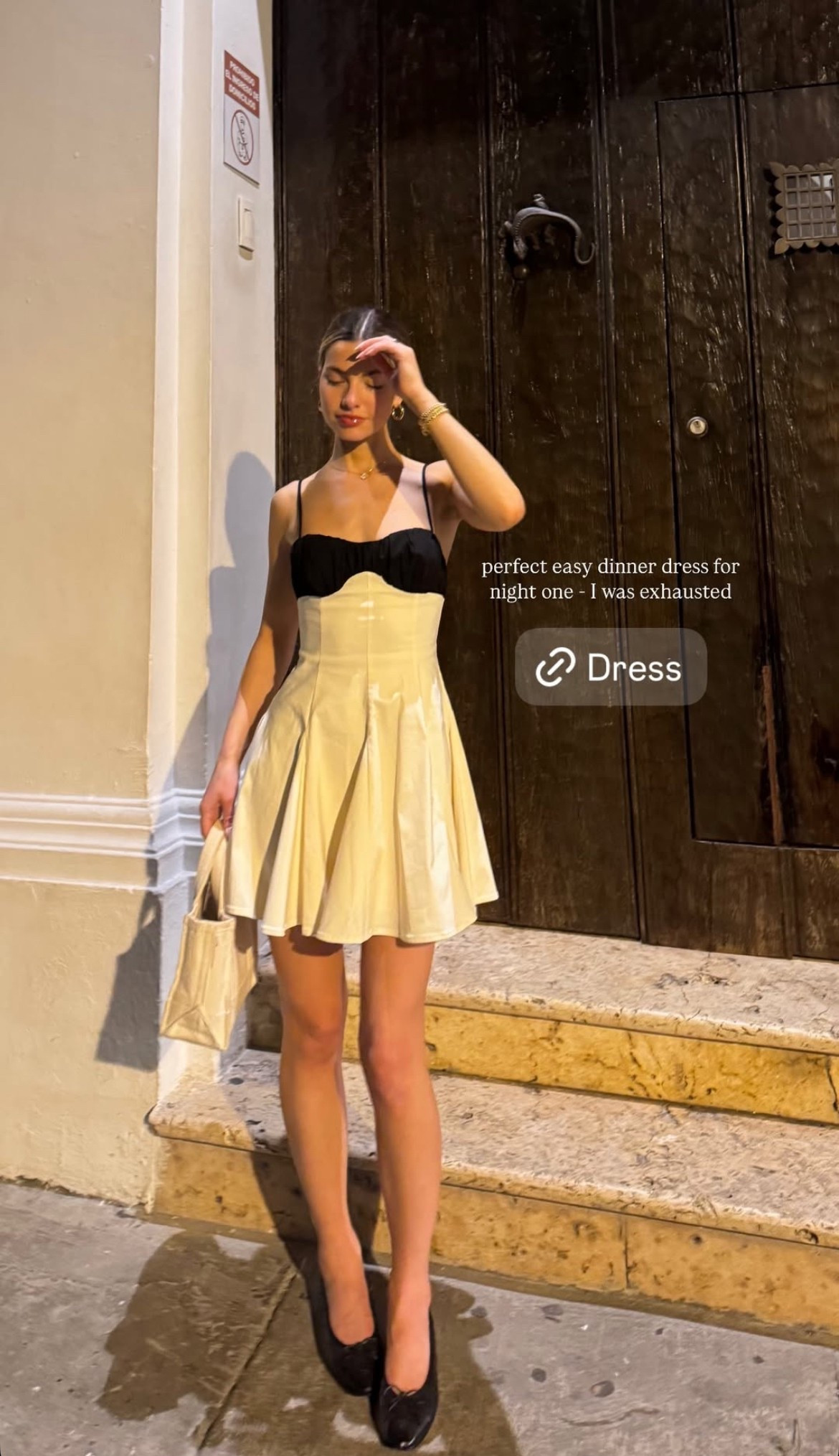 perfect easy dinner dress for night one - I was exhausted. 