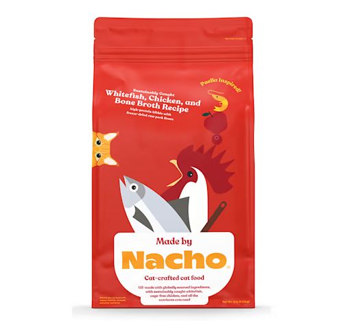 Made by Nacho Sustainably Caught Whitefish, Chicken and Bone Broth Recipe with Freeze-Dried Pork ... | Petco