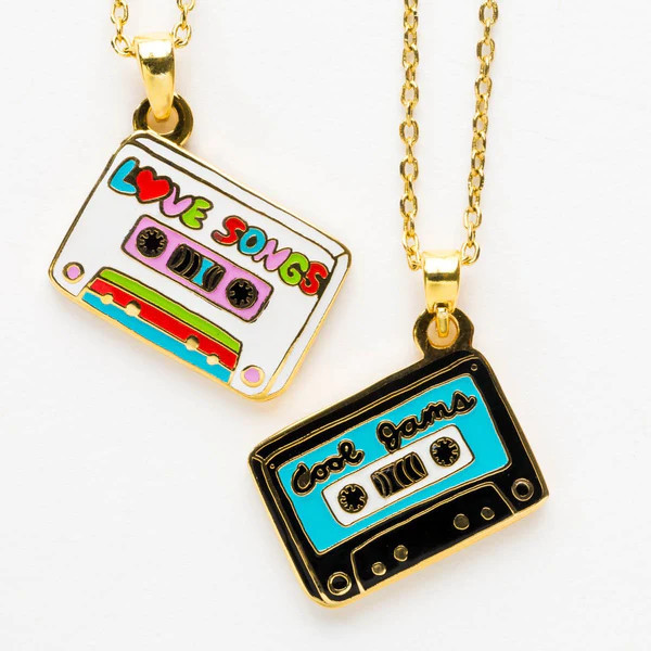 Cool Jams & Love Songs - Double Sided Pendant | Yellow Owl Workshop